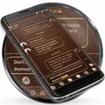 Logo of SMS Messages Leather Brown android Application 